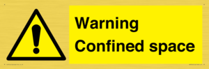 Warning Confined space